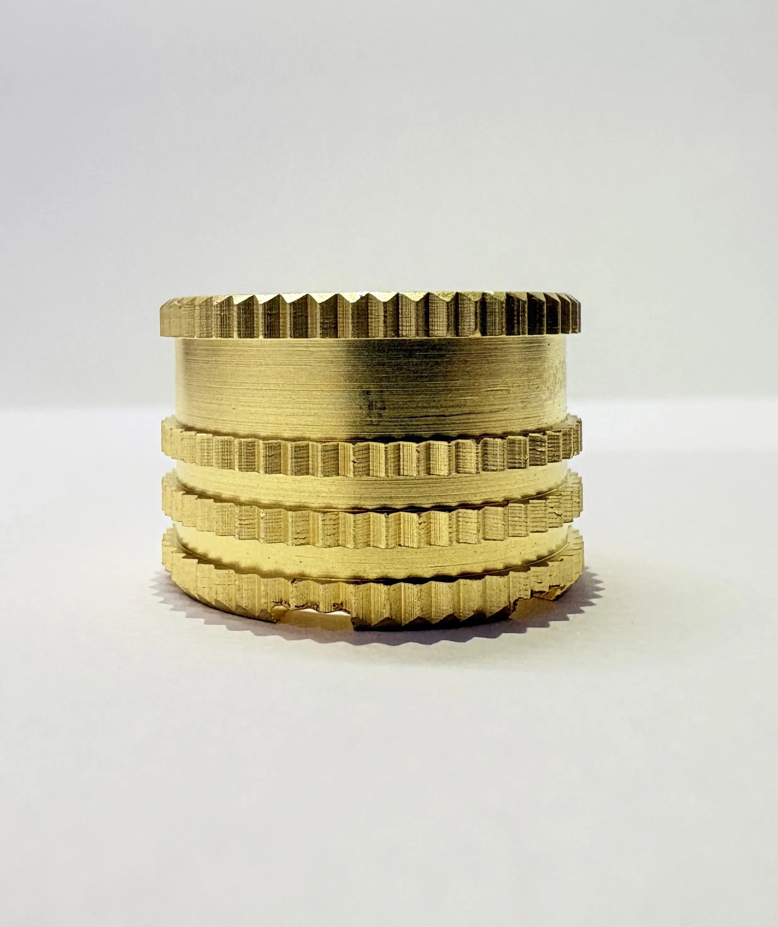 Brass Moulding Insert (Straight Knurl)